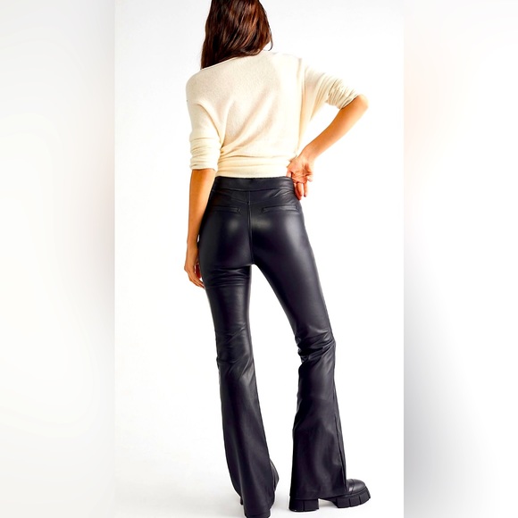 Free People Vegan Flare Pants NWOT - Picture 3 of 5